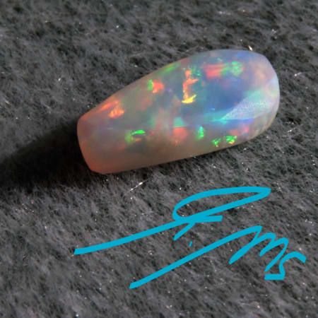 1.30 cts. Bright White Opal (pre-polished)