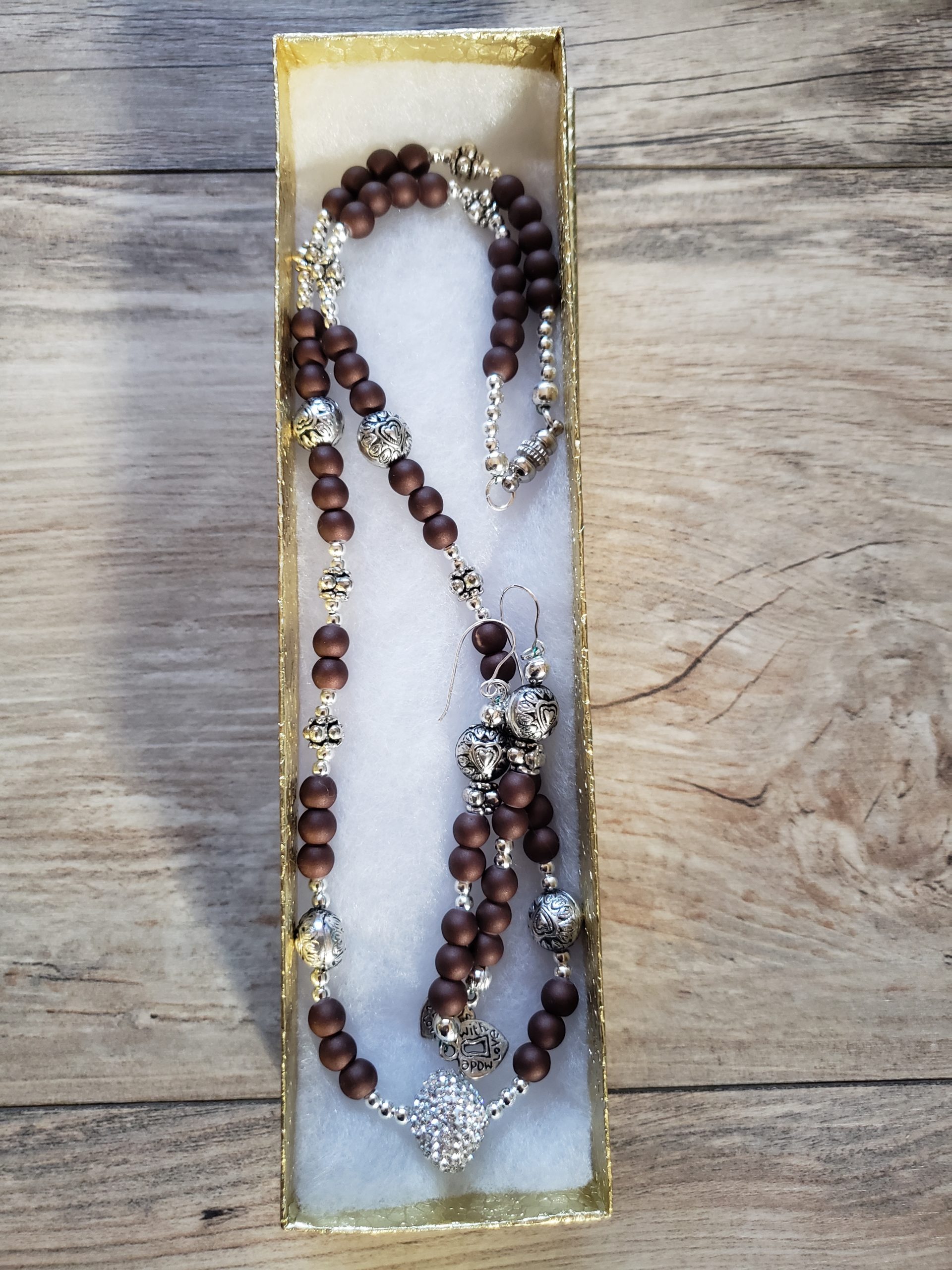 Set Beaded Necklace and Earrings - Image 8