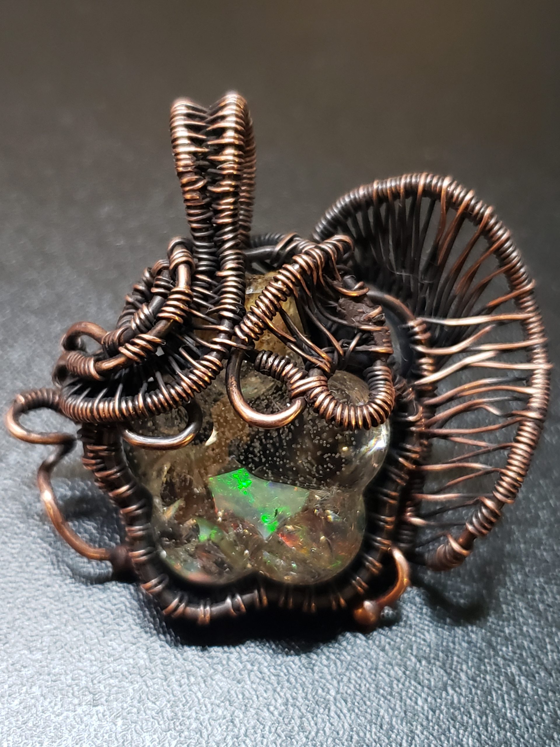 Wire wrapped Vial Opal Pendant - Image 5