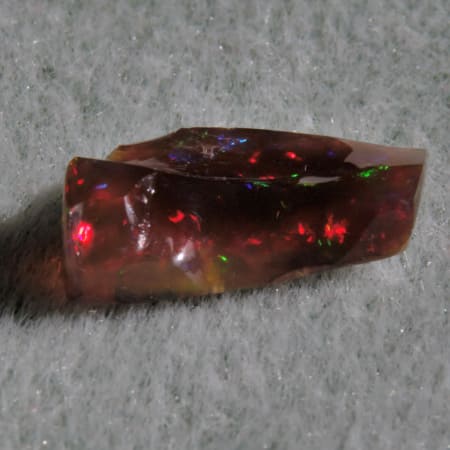 3.90 cts.  Virgin Valley Black Opal (pre-polished)