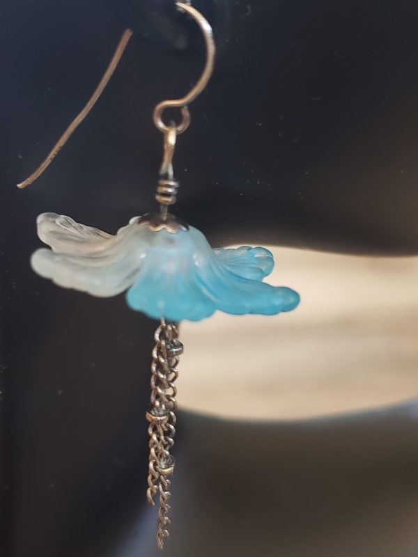 Flower Crystal Earrings - Image 2