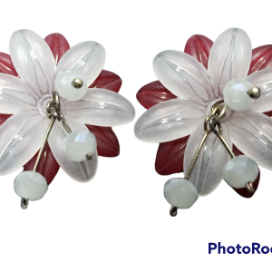 Acrylic Flowers Crystals Earring